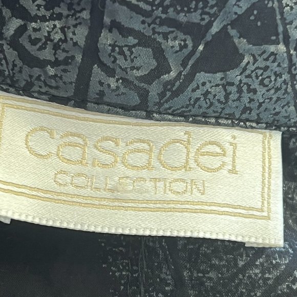 casadei collection multi textured fabric snap front closure Black Jacket - Picture 3 of 9